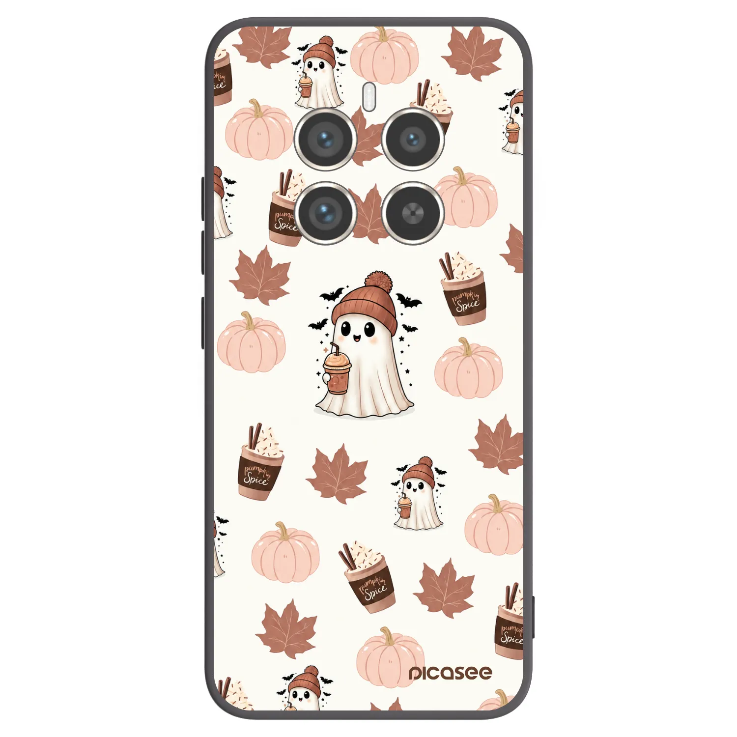 Picasee Realme 12 Pro 5G Hülle - Schwarzes Silikon - Pumpkin spice
