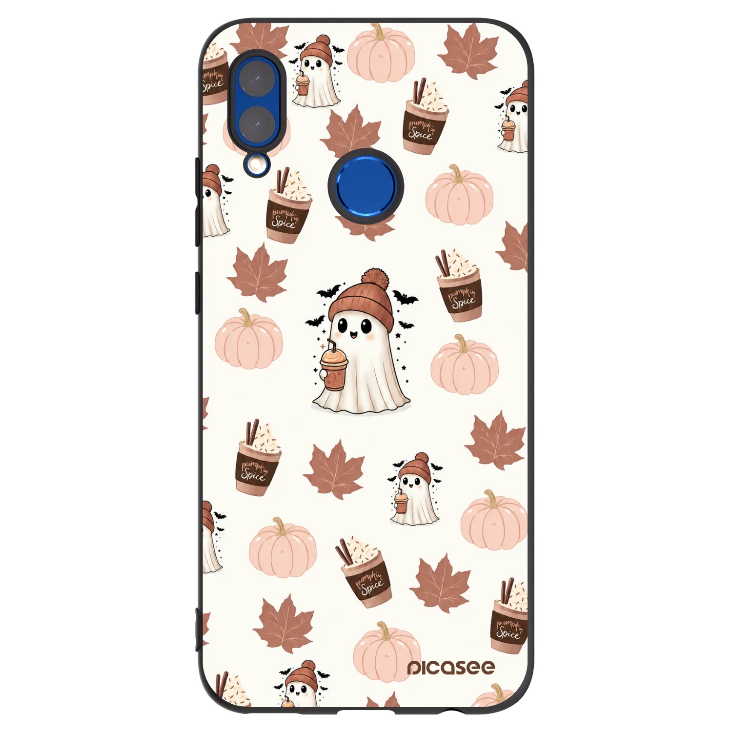 Picasee Honor 10 Lite Hülle - Schwarzes Silikon - Pumpkin spice