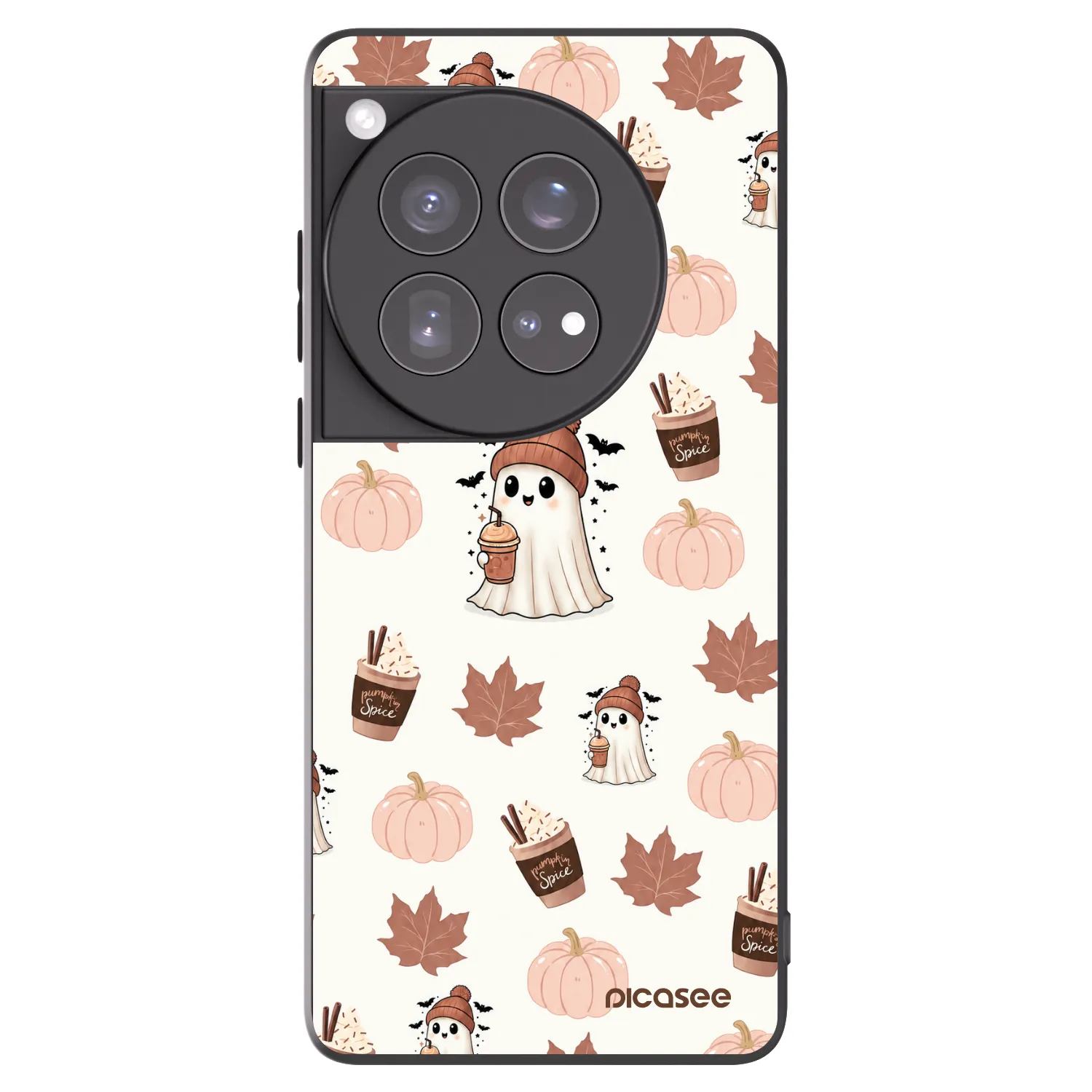 Picasee OnePlus 12 5G Hülle - Schwarzes Silikon - Pumpkin spice