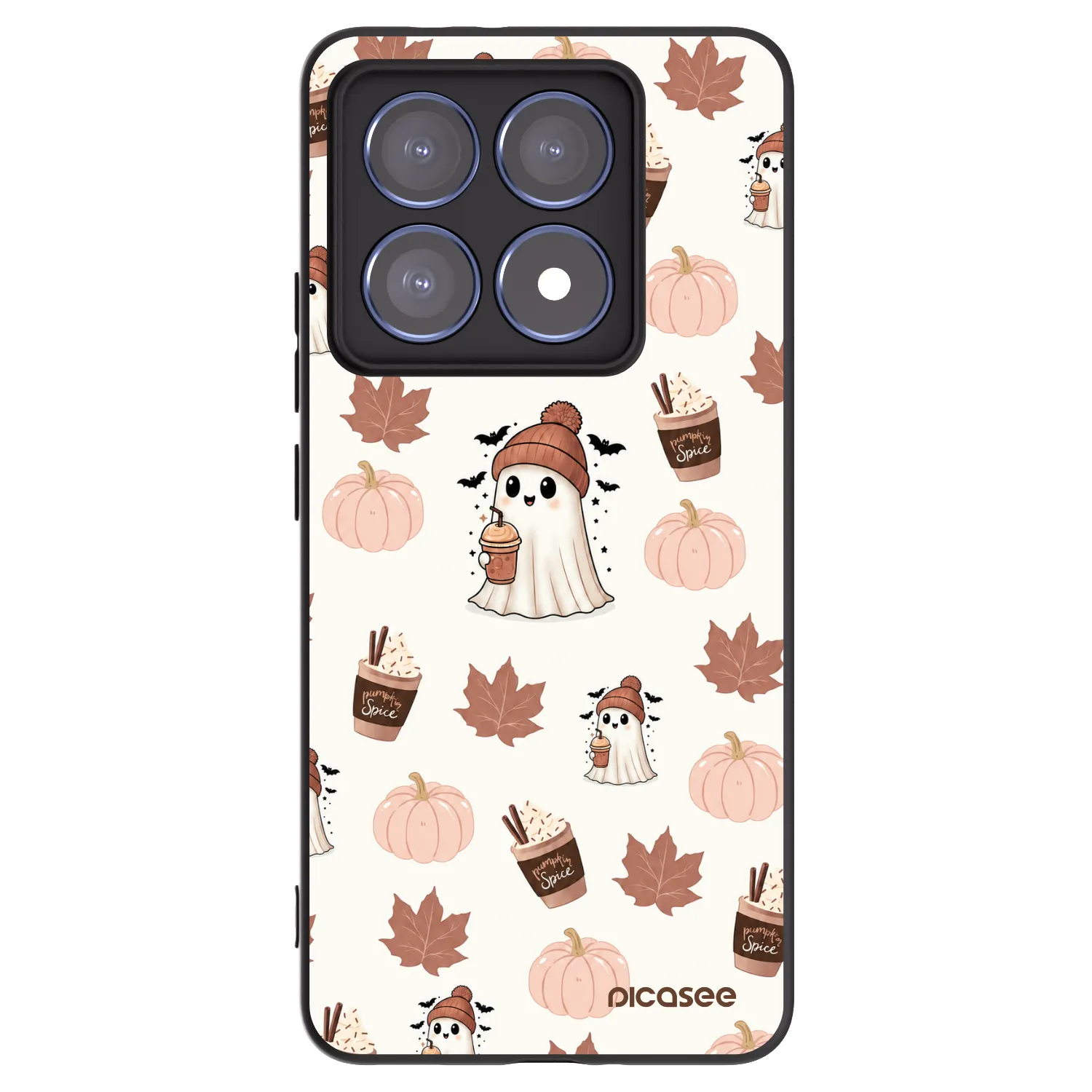 Picasee Xiaomi 14T Pro Hülle - Schwarzes Silikon - Pumpkin spice