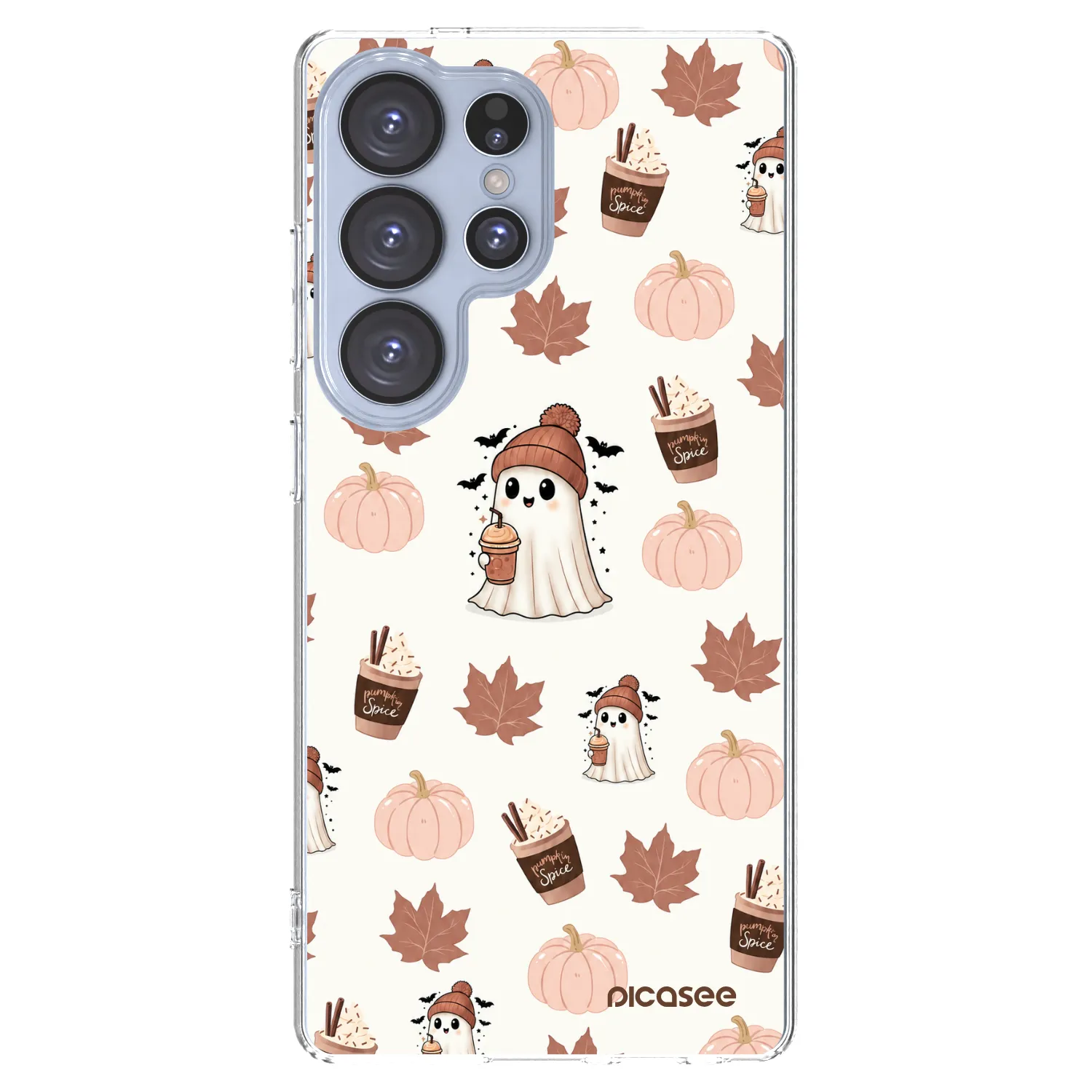 Picasee Samsung Galaxy S25 Ultra 5G Hülle - Transparentes Silikon - Pumpkin spice