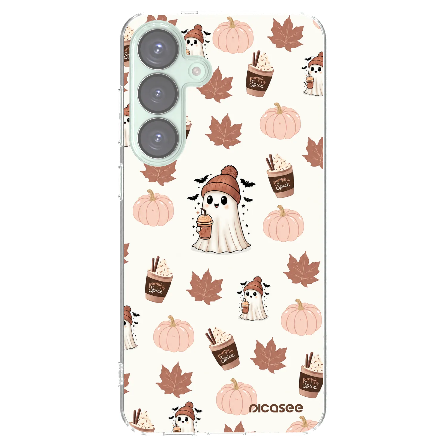 Picasee Samsung Galaxy S25+ 5G Hülle - Transparentes Silikon - Pumpkin spice