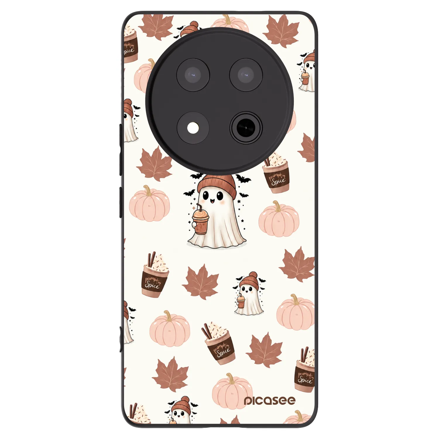 Picasee Honor Magic7 Lite 5G Hülle - Schwarzes Silikon - Pumpkin spice
