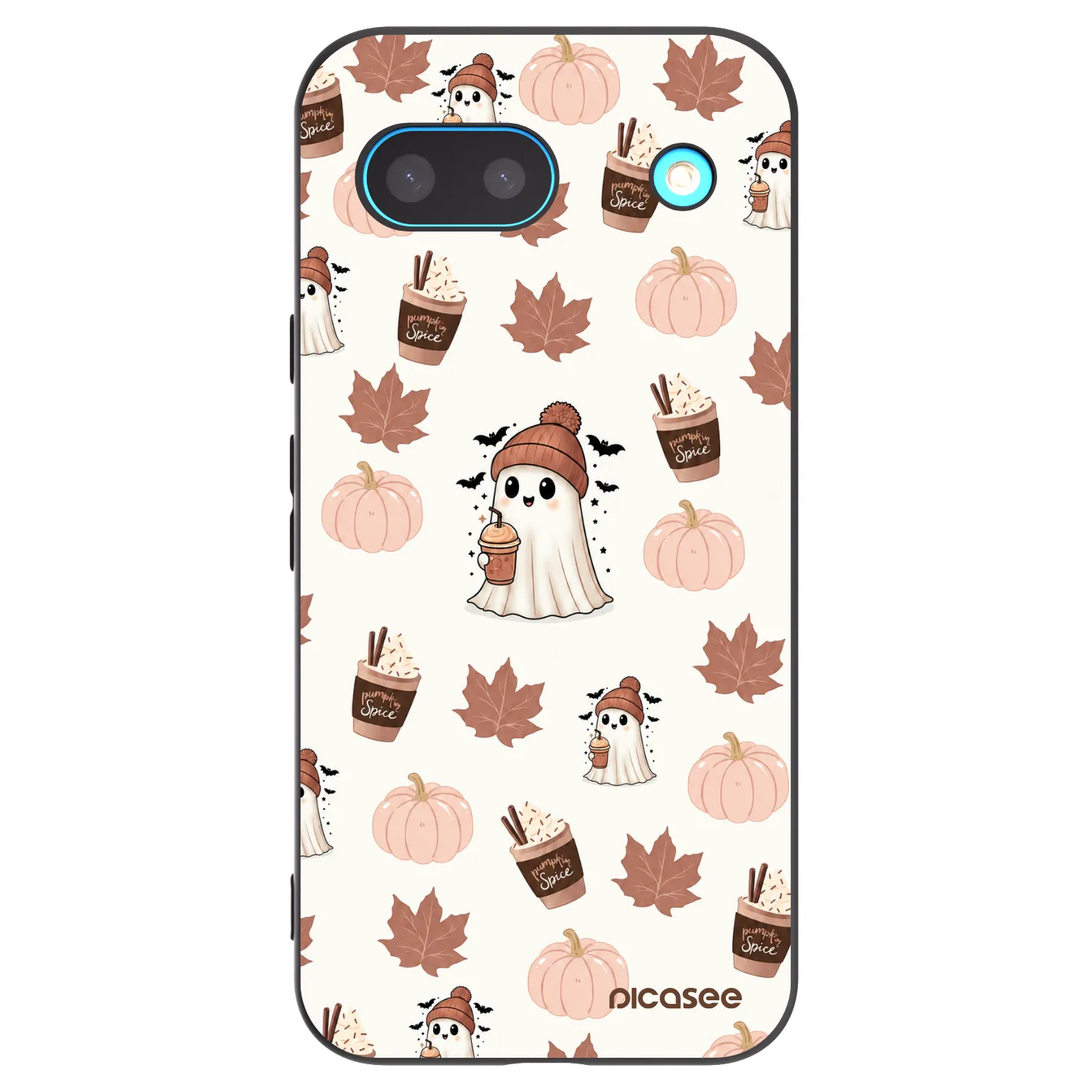 Picasee Google Pixel 8 Hülle - Schwarzes Silikon - Pumpkin spice