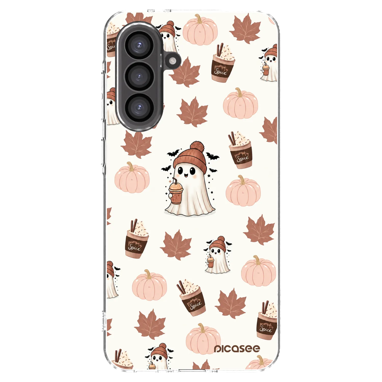 Picasee Samsung Galaxy A36 5G Hülle - Transparentes Silikon - Pumpkin spice