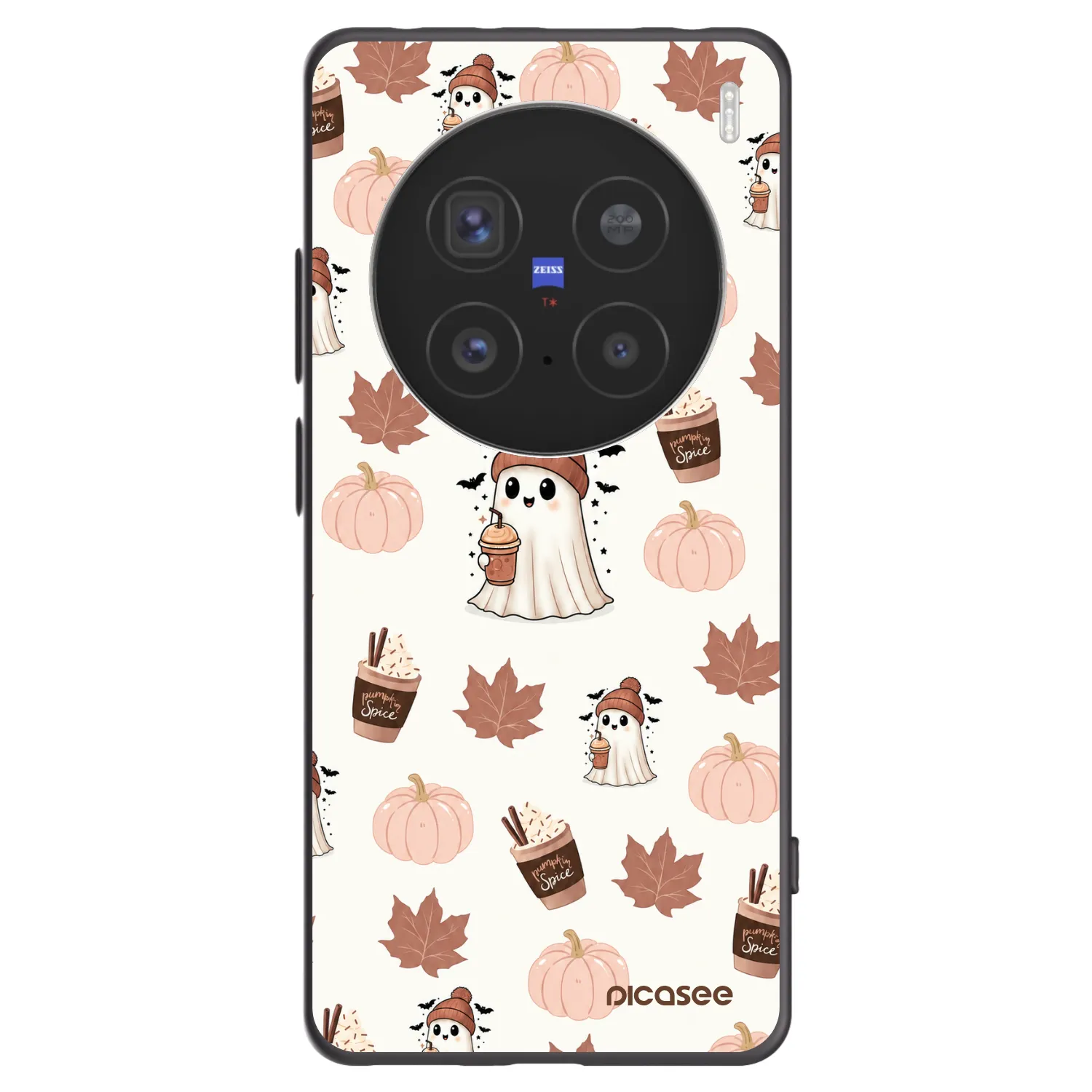 Picasee Vivo X200 Pro Hülle - Schwarzes Silikon - Pumpkin spice
