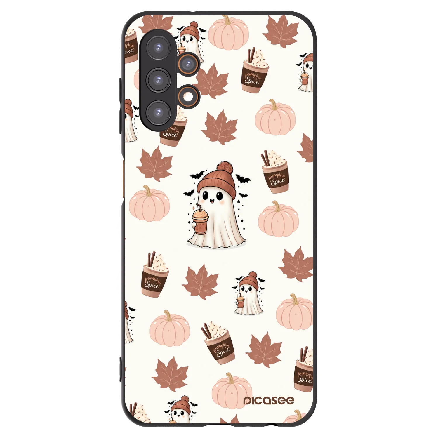 Picasee Samsung Galaxy A13 5G Hülle - Schwarzes Silikon - Pumpkin spice