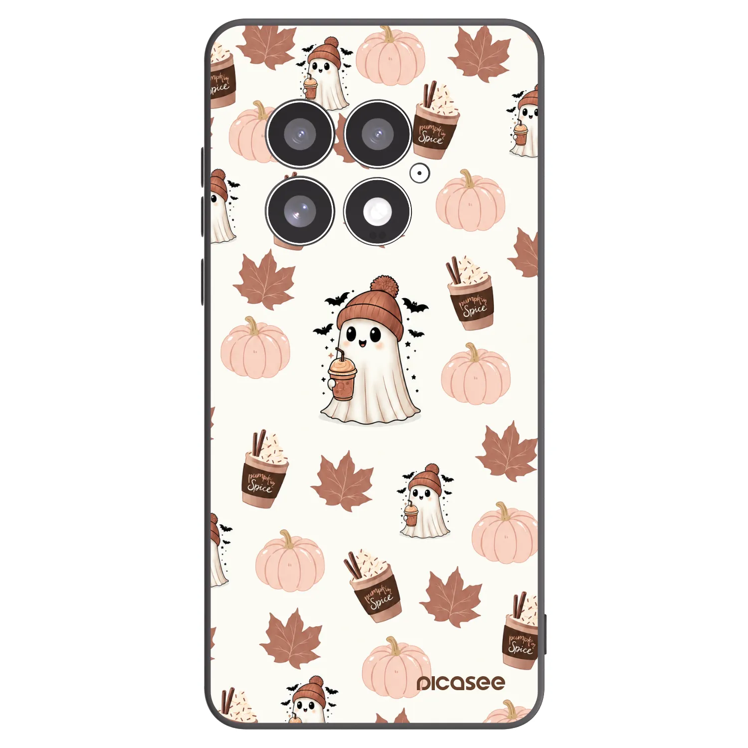 Picasee OnePlus 13 5G Hülle - Schwarzes Silikon - Pumpkin spice