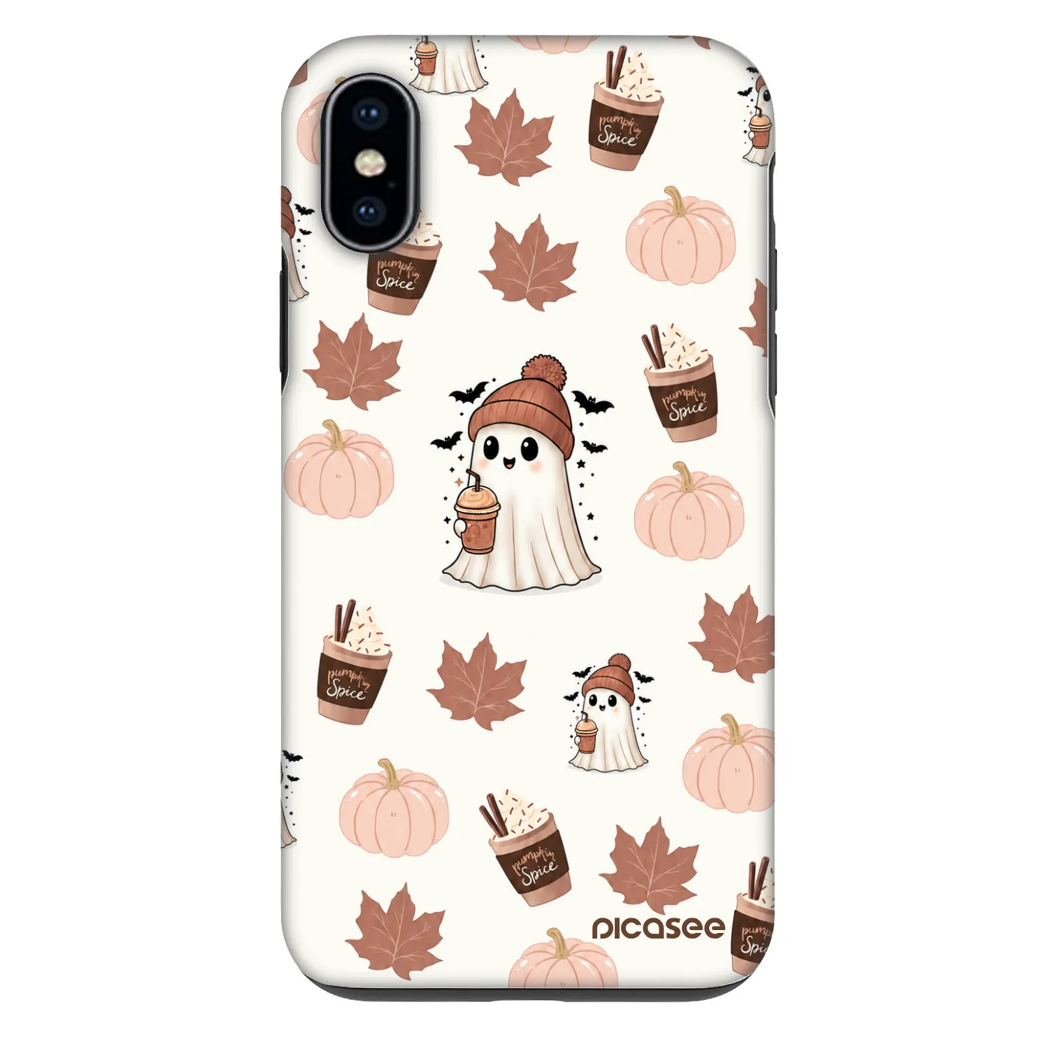 Picasee Fashion Case für Apple iPhone X/XS - Pumpkin spice
