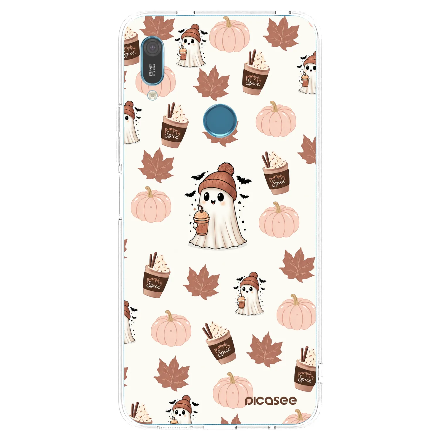 Picasee Huawei Y6 2019 Hülle - Transparentes Silikon - Pumpkin spice