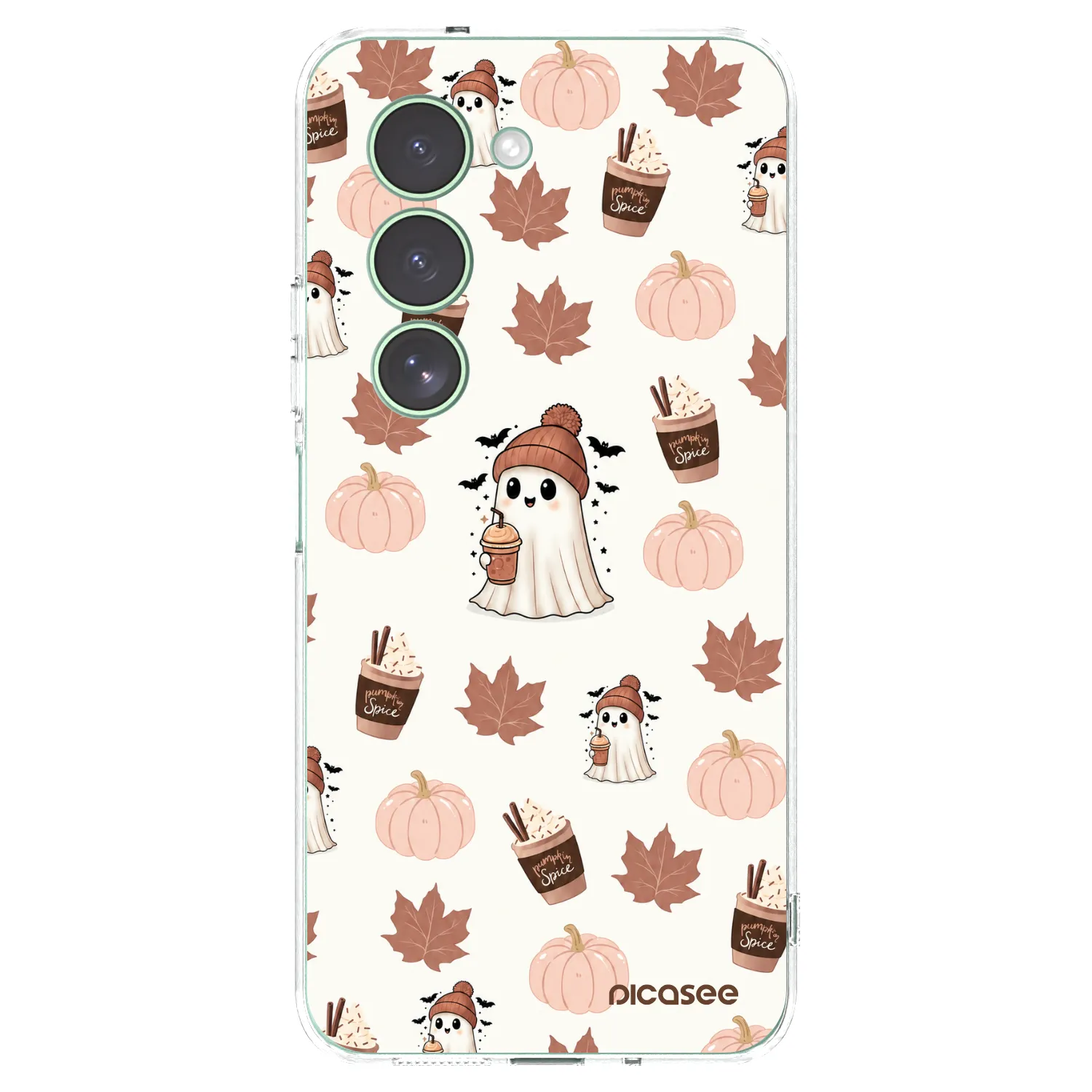 Picasee Xiaomi Redmi 15 5G Hülle - Transparentes Silikon - Pumpkin spice