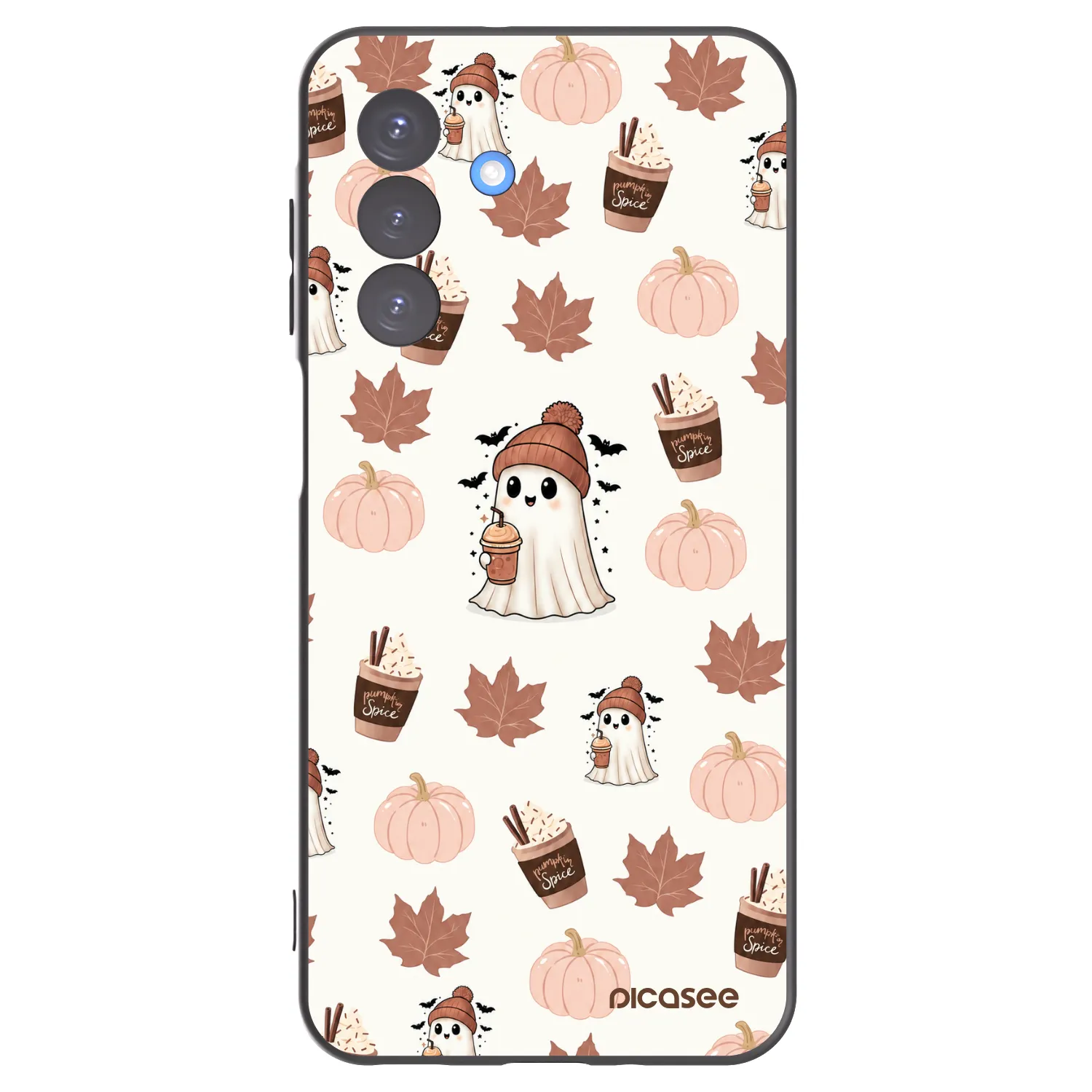 Picasee Samsung Galaxy A17 5G Hülle - Schwarzes Silikon - Pumpkin spice