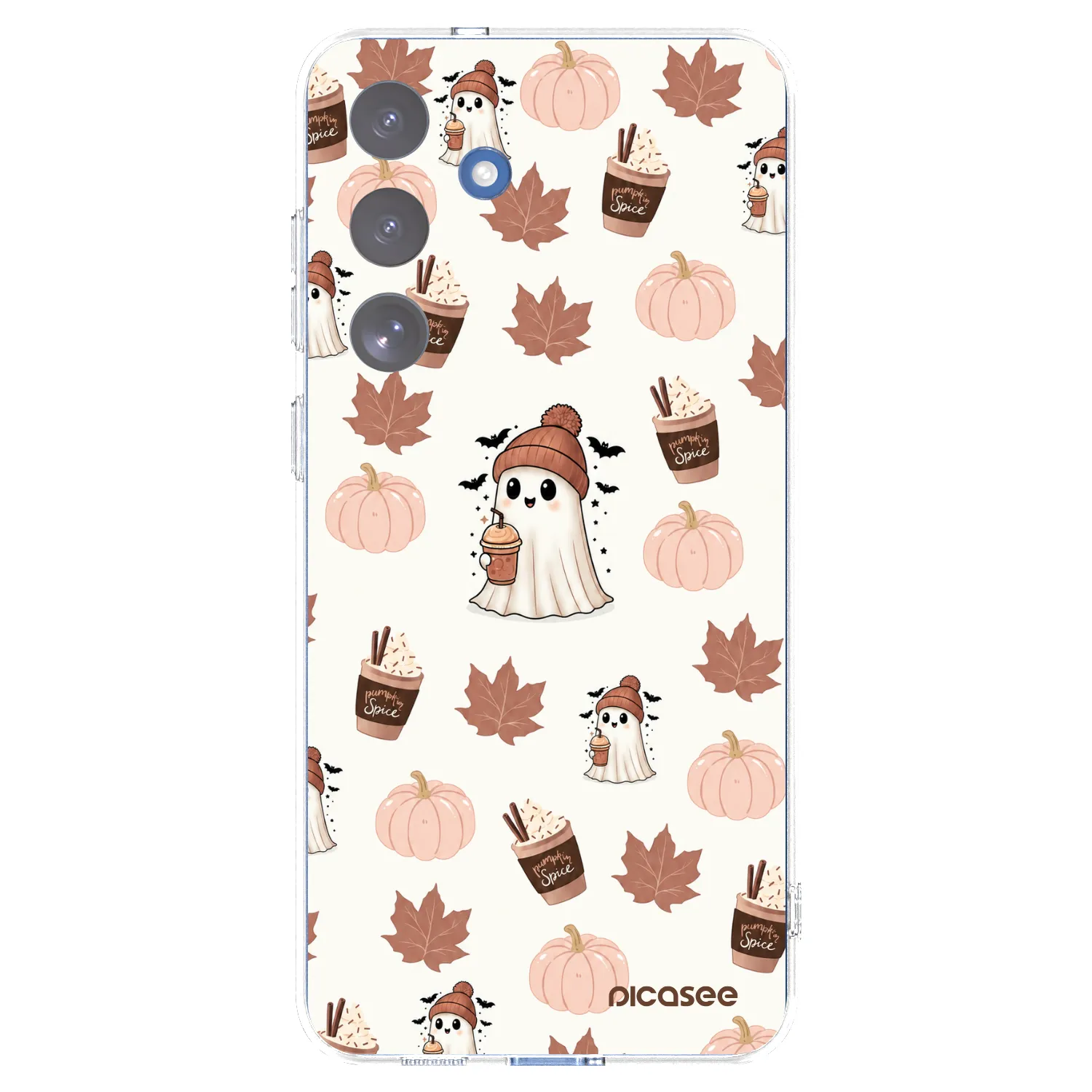 Picasee Samsung Galaxy S25 FE 5G Hülle - Transparentes Silikon - Pumpkin spice
