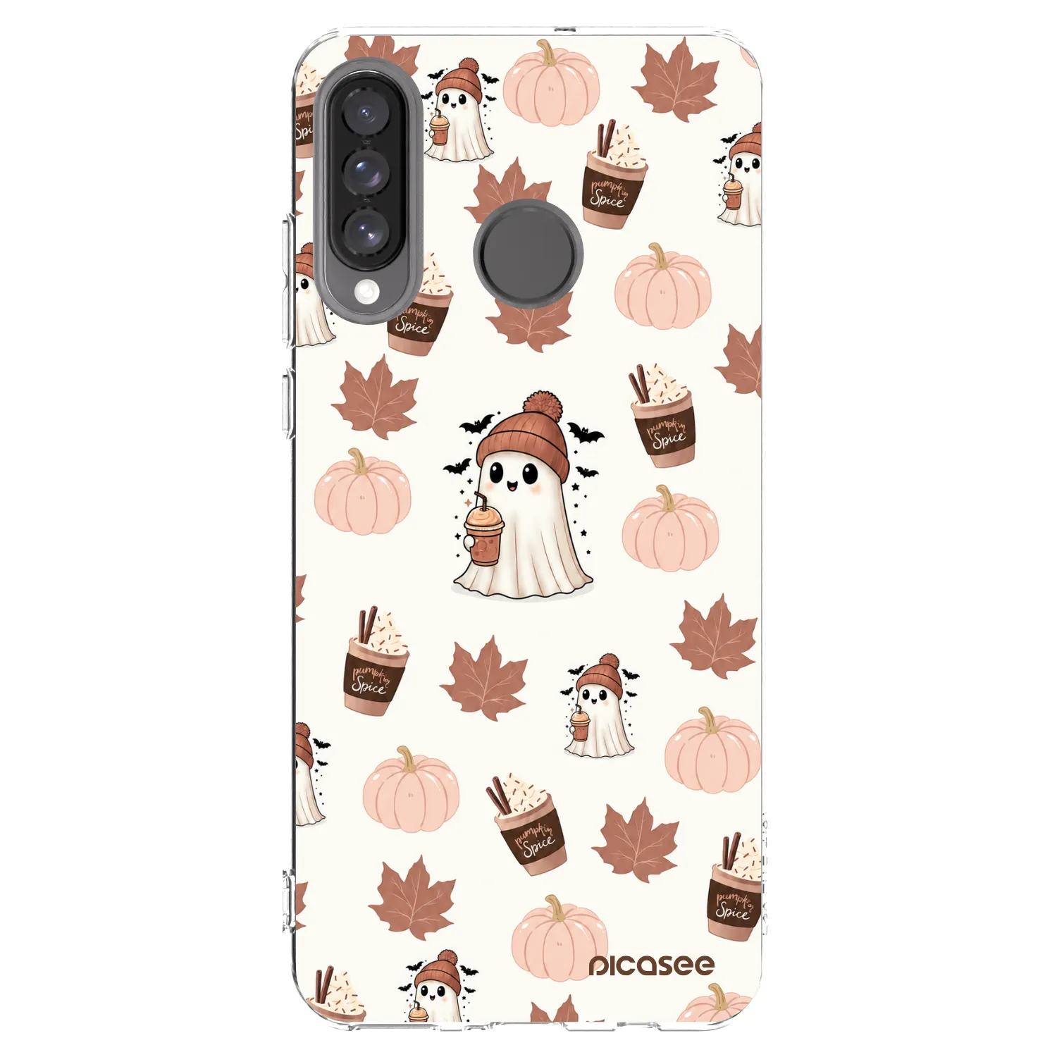 Picasee Huawei P30 Lite Hülle - Transparentes Silikon - Pumpkin spice