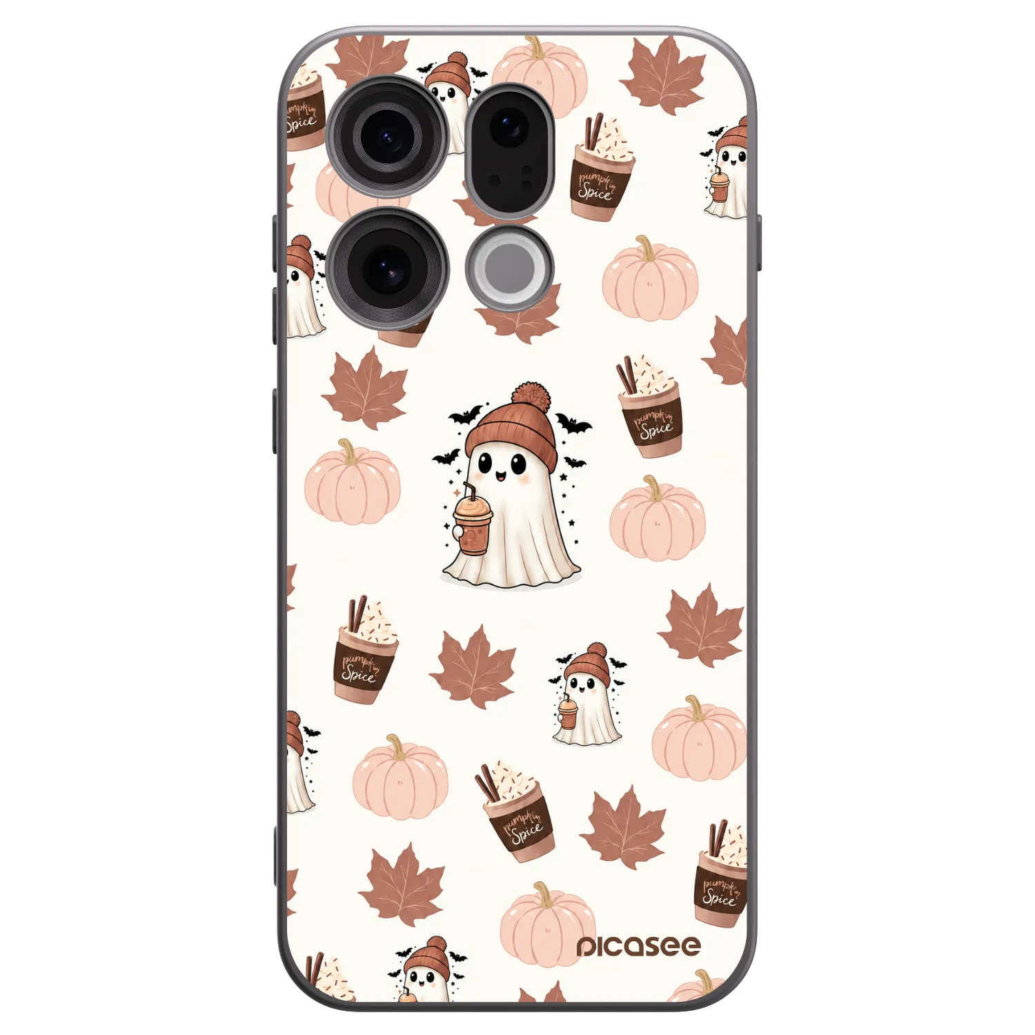 Picasee OPPO Find X9 Hülle - Schwarzes Silikon - Pumpkin spice