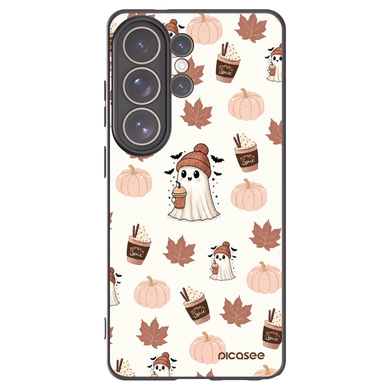 Picasee Samsung Galaxy S26 Ultra Hülle - Schwarzes Silikon - Pumpkin spice