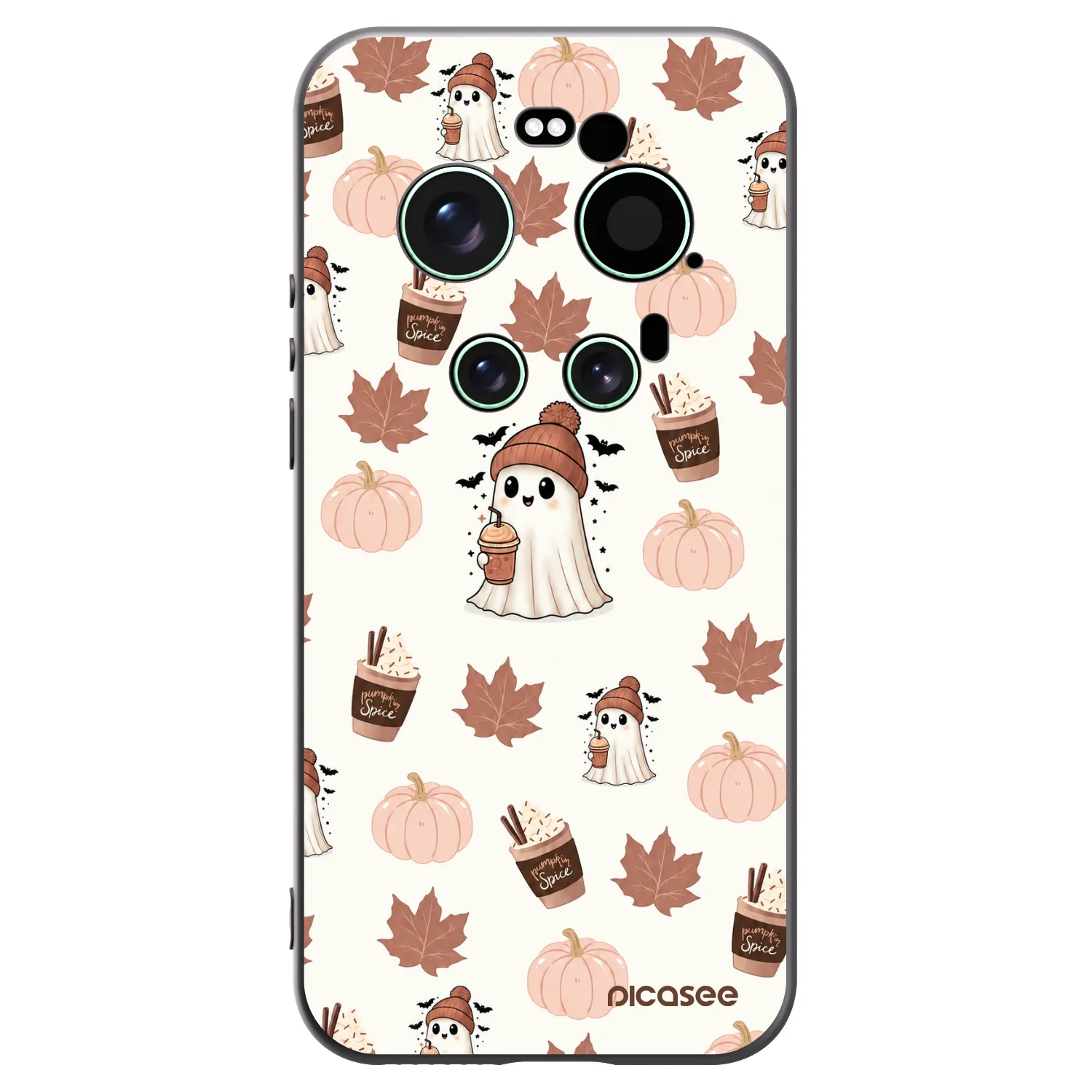 Picasee Xiaomi 17 Ultra Hülle - Schwarzes Silikon - Pumpkin spice