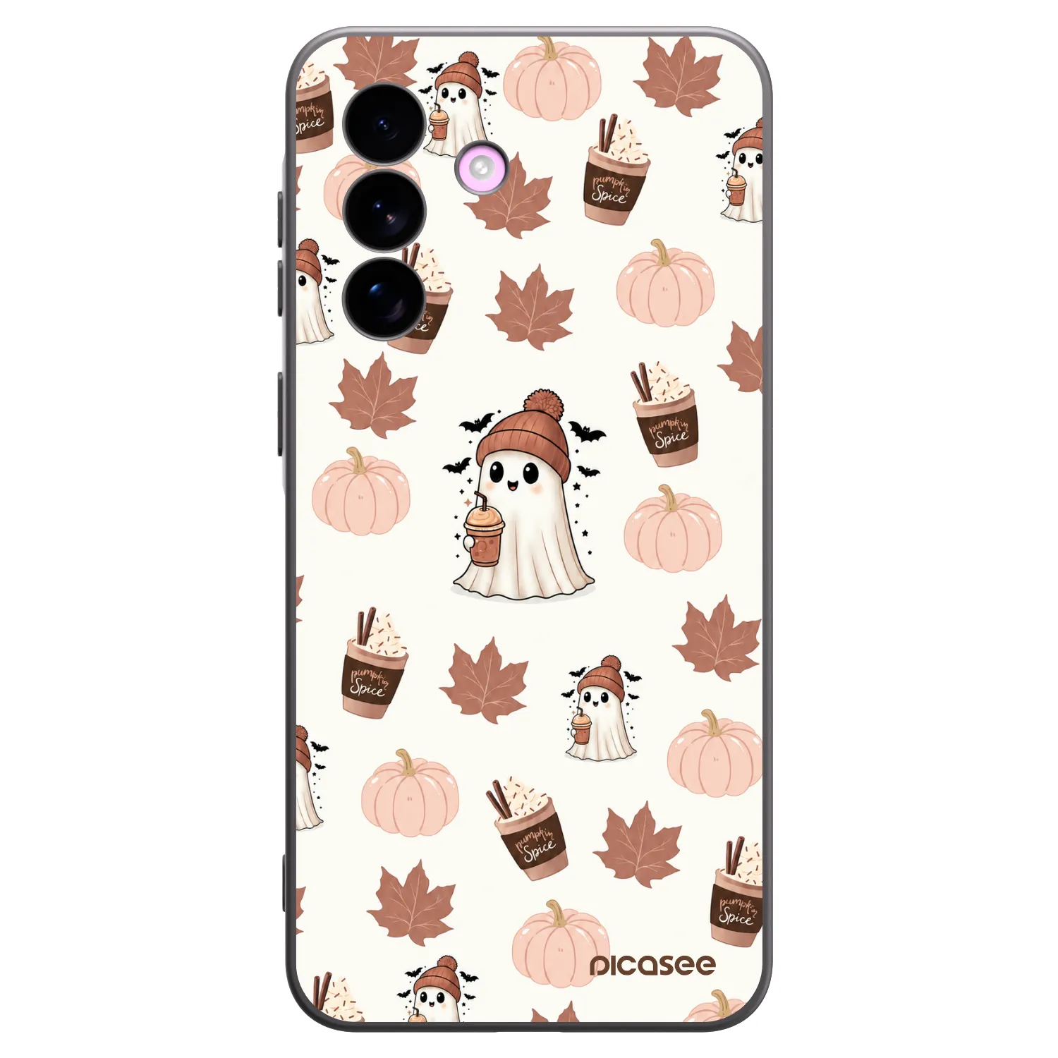 Picasee Samsung Galaxy A57 5G Hülle - Schwarzes Silikon - Pumpkin spice