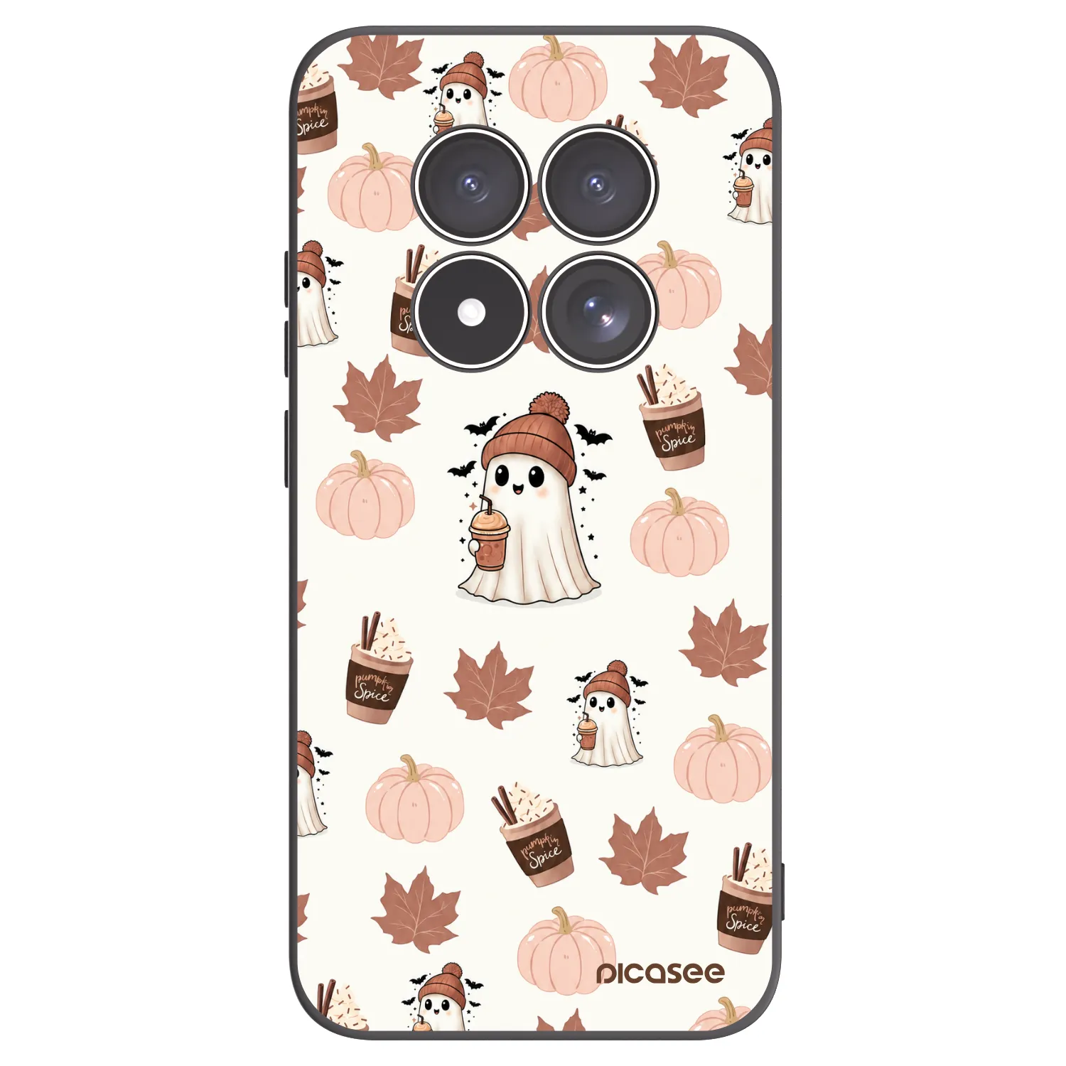 Picasee Xiaomi Redmi Note 15 Pro 5G Hülle - Schwarzes Silikon - Pumpkin spice
