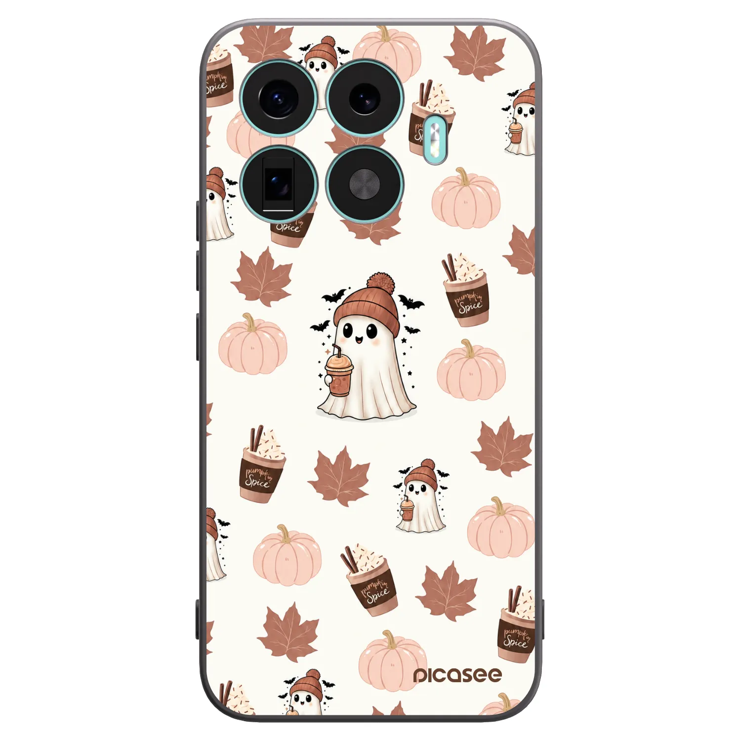 Picasee Xiaomi 17T Pro Hülle - Schwarzes Silikon - Pumpkin spice