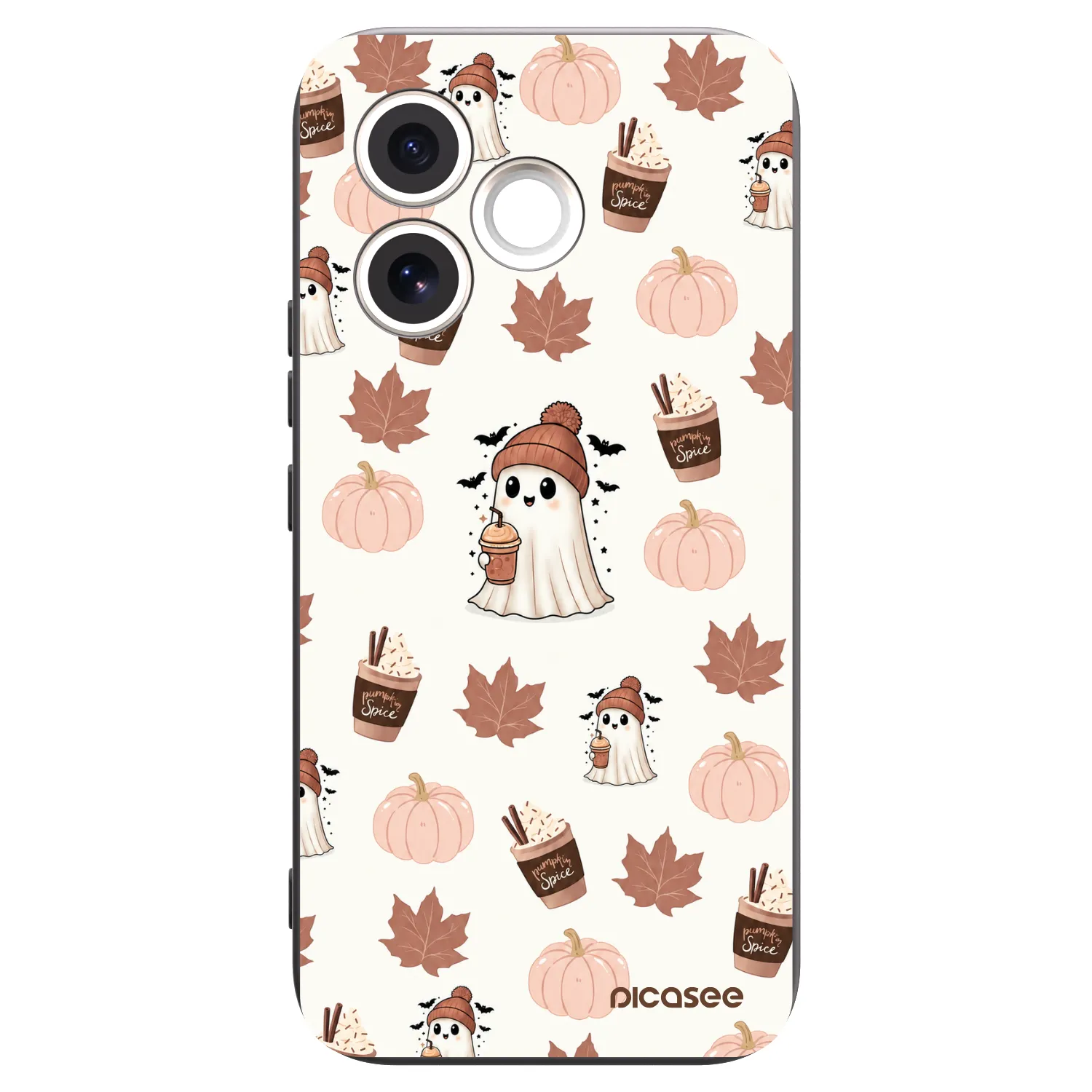 Picasee Honor 600 Lite Hülle - Schwarzes Silikon - Pumpkin spice