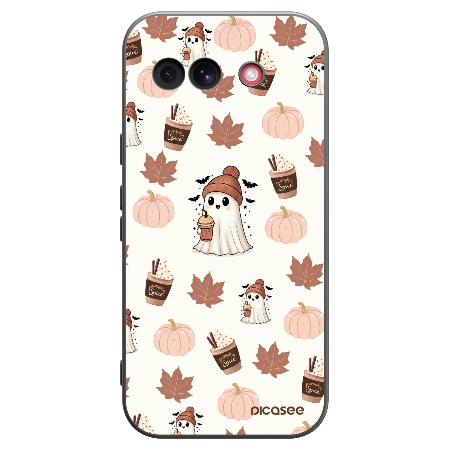 Picasee Google Pixel 10a Hülle - Schwarzes Silikon - Pumpkin spice