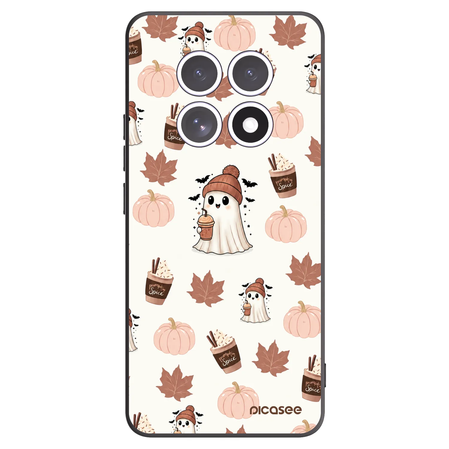 Picasee Xiaomi Redmi Note 15 5G Hülle - Schwarzes Silikon - Pumpkin spice