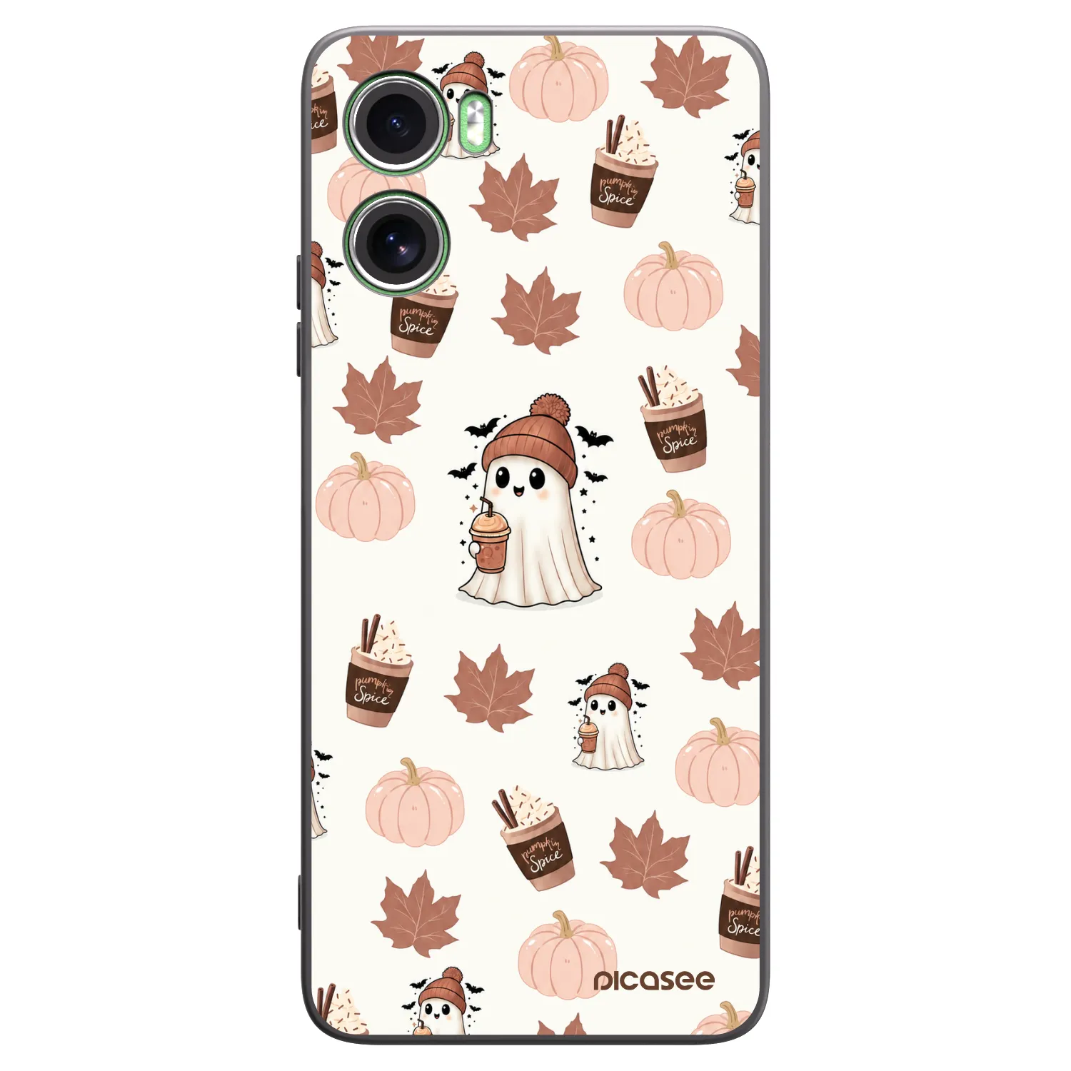 Picasee Motorola Moto G06 Hülle - Schwarzes Silikon - Pumpkin spice