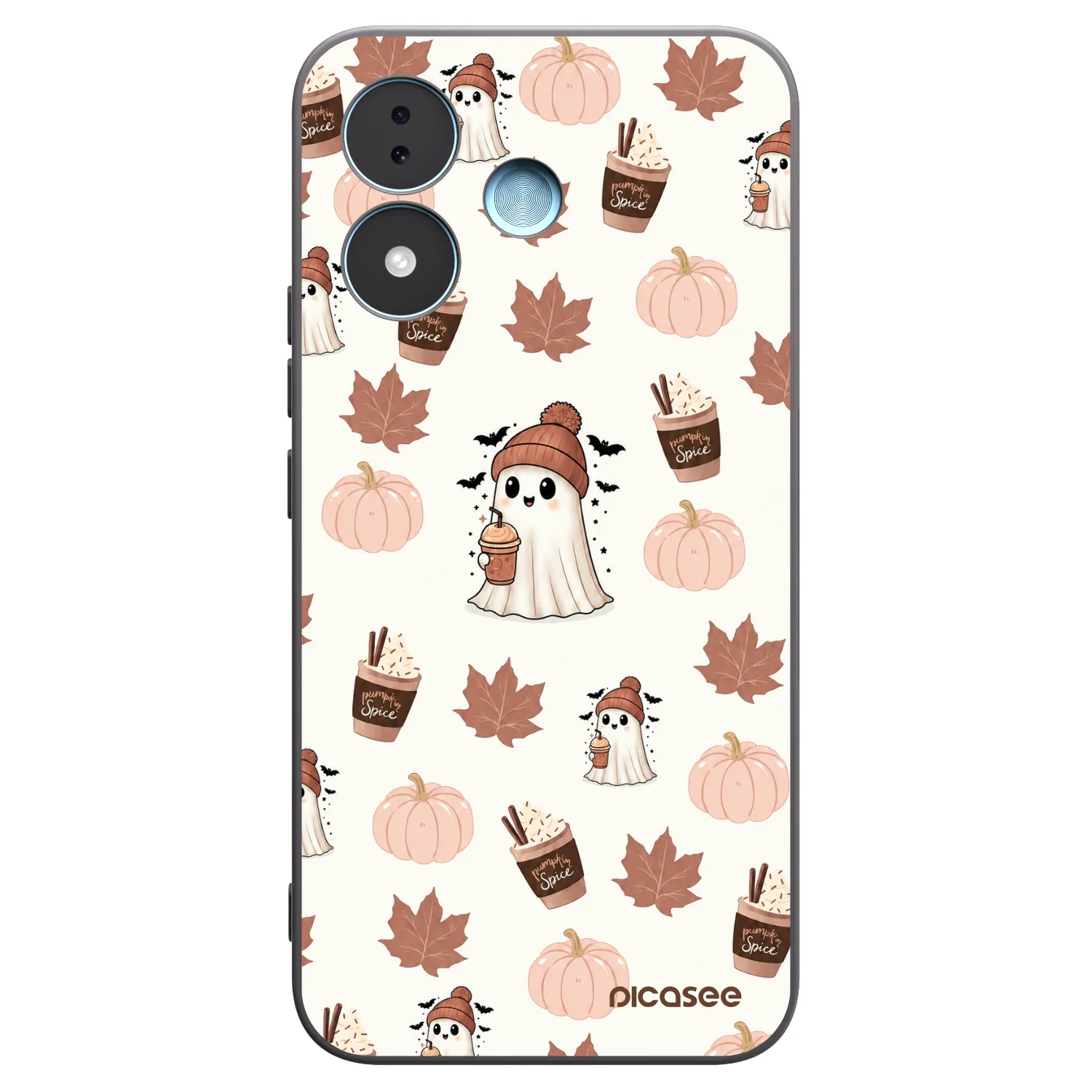 Picasee Xiaomi Redmi Note 17 5G Hülle - Schwarzes Silikon - Pumpkin spice