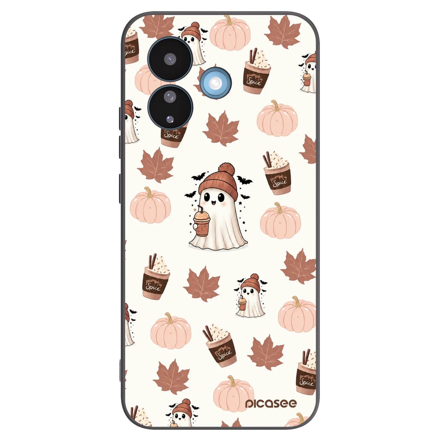 Picasee Xiaomi Redmi Note 17 Pro 5G Hülle - Schwarzes Silikon - Pumpkin spice