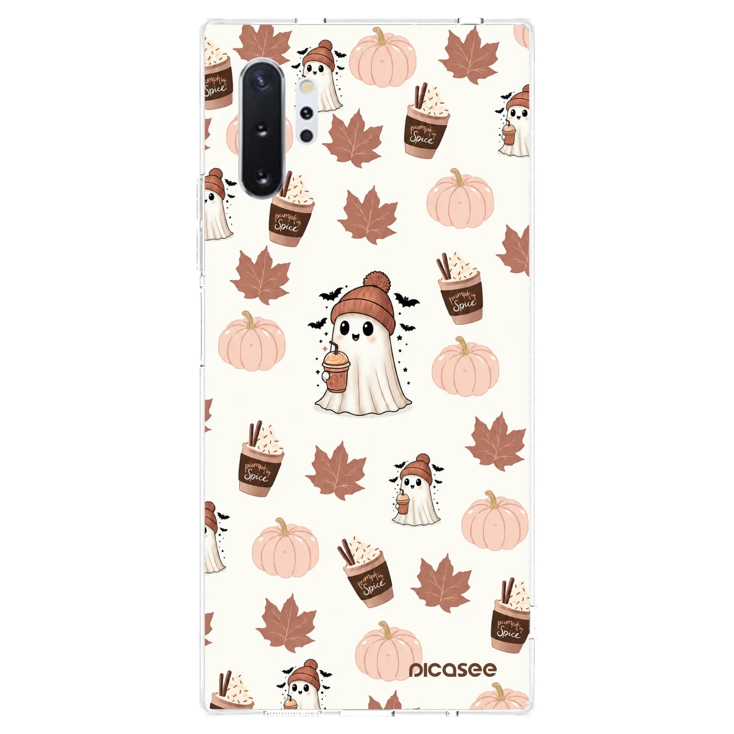 Picasee Samsung Galaxy Note 10+ N975F Hülle - Transparentes Silikon - Pumpkin spice