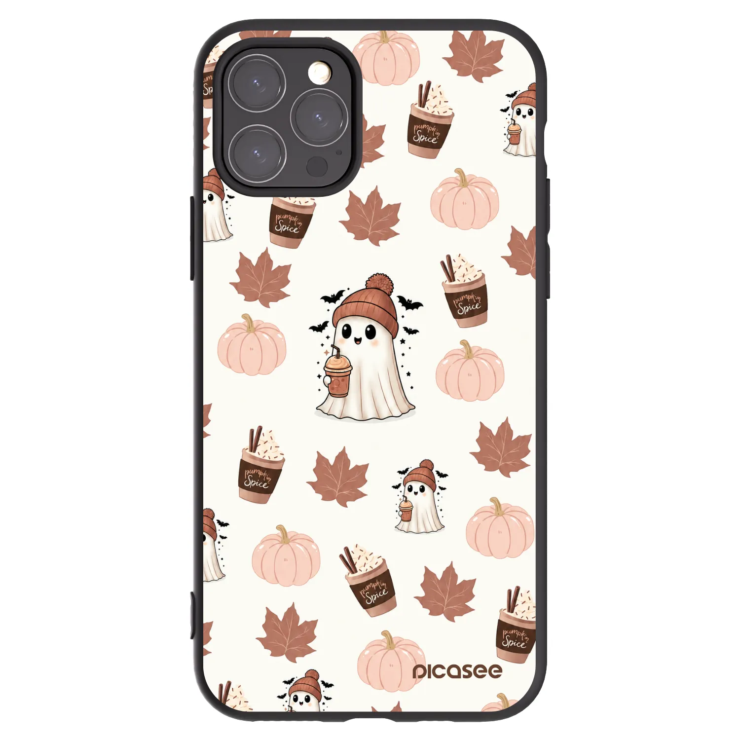 Picasee Apple iPhone 11 Pro Hülle - Schwarzes Silikon - Pumpkin spice