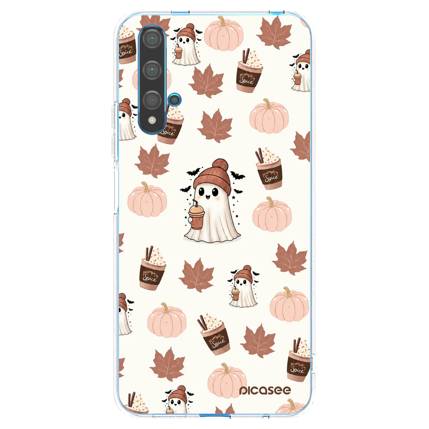 Picasee Huawei Nova 5T Hülle - Transparentes Silikon - Pumpkin spice