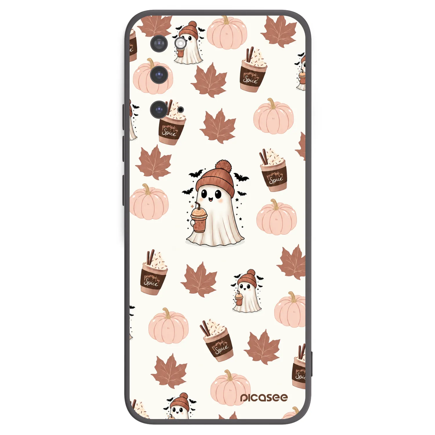 Picasee Samsung Galaxy S20 G980F Hülle - Schwarzes Silikon - Pumpkin spice