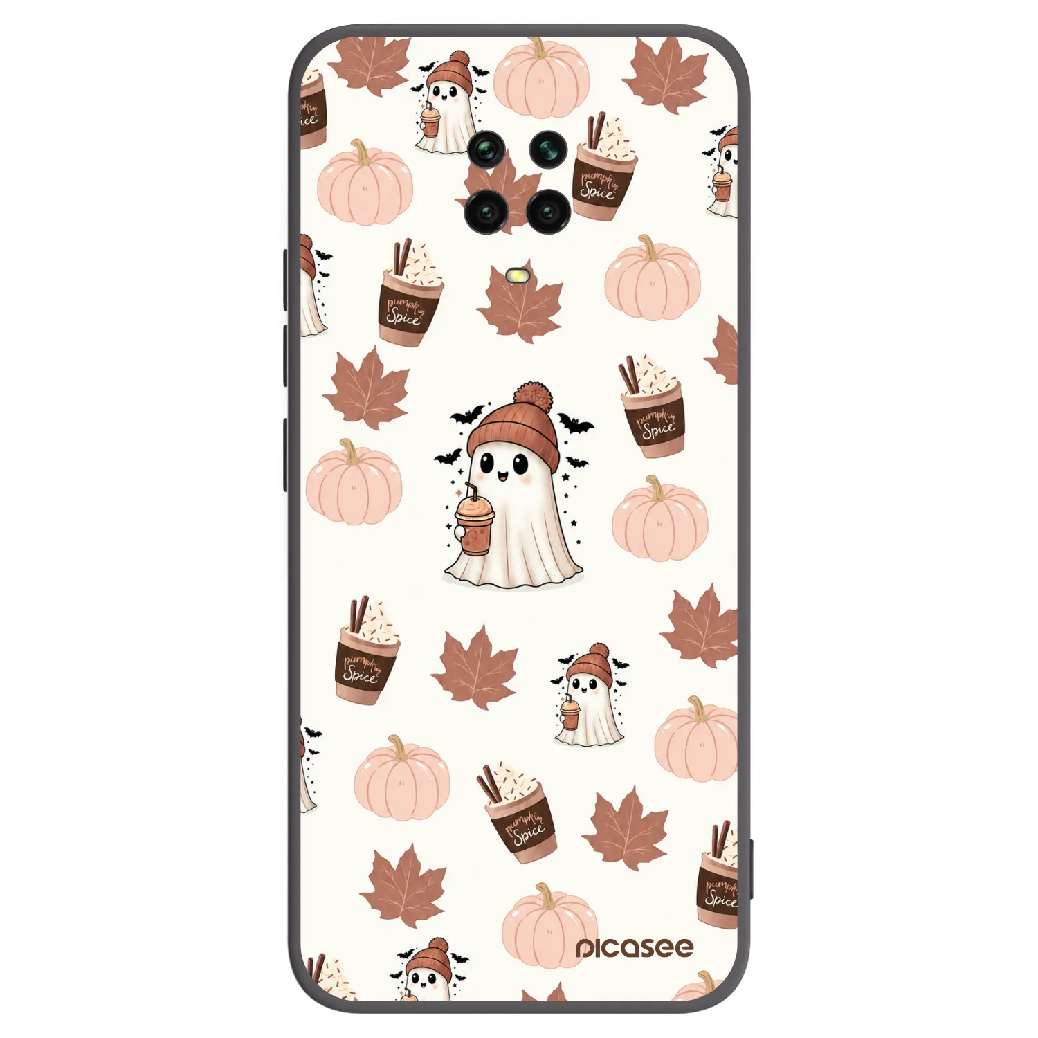 Picasee Xiaomi Redmi Note 9 Pro Hülle - Schwarzes Silikon - Pumpkin spice