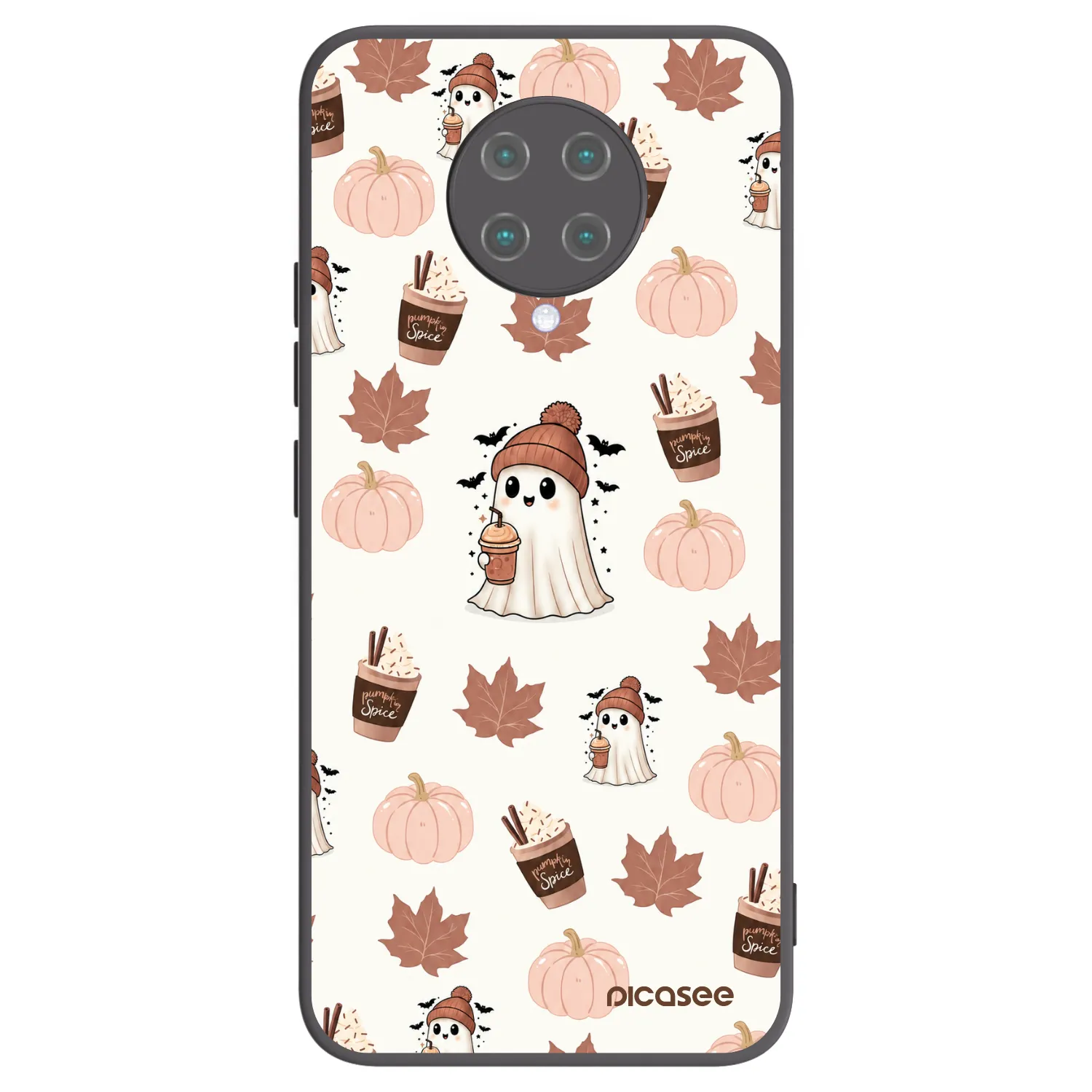 Picasee Xiaomi Poco F2 Pro Hülle - Schwarzes Silikon - Pumpkin spice