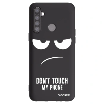 Picasee Realme 6i Hülle - Schwarzes Silikon - Don't Touch My Phone