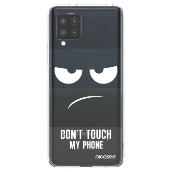 Picasee Samsung Galaxy A42 A426B Hülle - Transparentes Silikon - Don't Touch My Phone