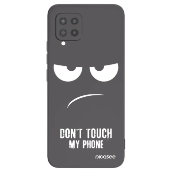 Picasee Samsung Galaxy A42 A426B Hülle - Schwarzes Silikon - Don't Touch My Phone