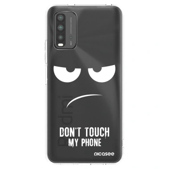 Picasee Xiaomi Redmi 9T Hülle - Transparentes Silikon - Don't Touch My Phone
