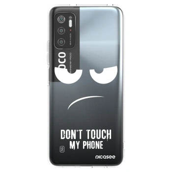 Picasee Xiaomi Poco M3 Pro 5G Hülle - Transparentes Silikon - Don't Touch My Phone