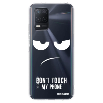 Picasee Realme 8 5G Hülle - Transparentes Silikon - Don't Touch My Phone