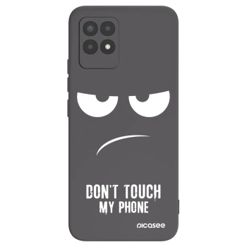 Picasee Realme 8i Hülle - Schwarzes Silikon - Don't Touch My Phone