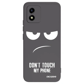 Picasee Vivo Y01 Hülle - Schwarzes Silikon - Don't Touch My Phone