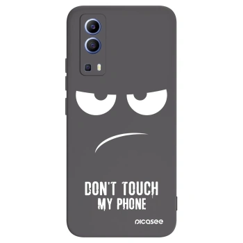 Picasee Vivo Y52 5G Hülle - Schwarzes Silikon - Don't Touch My Phone