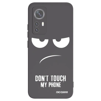 Picasee Xiaomi 12X Hülle - Schwarzes Silikon - Don't Touch My Phone