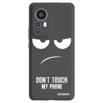 Picasee Xiaomi 12T Hülle - Schwarzes Silikon - Don't Touch My Phone