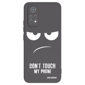 Picasee Xiaomi Redmi Note 11S 5G Hülle - Schwarzes Silikon - Don't Touch My Phone