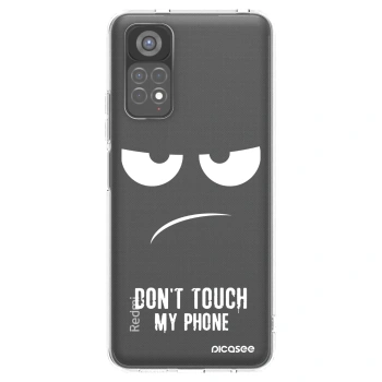 Picasee Xiaomi Redmi Note 11S 5G Hülle - Transparentes Silikon - Don't Touch My Phone