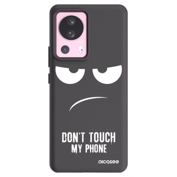 Picasee Xiaomi 13 Lite Hülle - Schwarzes Silikon - Don't Touch My Phone